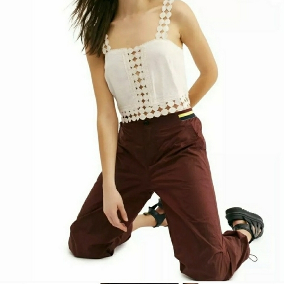 NWT Free People Mahogoney Ripple Sport Pants - Picture 2 of 15